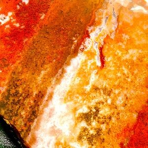 Oregon Maury Mountain Moss Agate Jasper Slab Slice Rock Stone Cab Cabbing Red